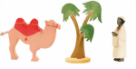 Ostheimer Kamel2 mit Palme und Afrikaner